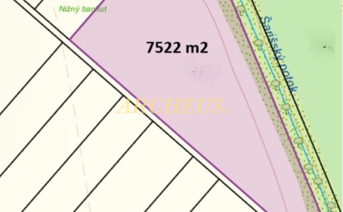 Veľký Šariš , pozemok vhodný na podnikanie 14€/m2