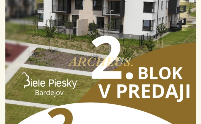 2 IZBOVÝ BYT, NOVOSTAVBA, BARDEJOV, ZAFÍROVÁ UL., B262