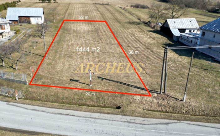 STAVEBNÝ POZEMOK, 1444 M2, KURIMKA, BARDEJOV