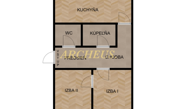 2 IZBOVÝ BYT - 56 m2 - LOMENÁ ULICA - KOŠICE