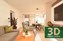 3D / EXKLUZÍVNE / 2 IZBOVÝ BYT, LOGGIA, KEŽMAROK, 50m2