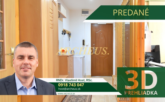3D / EXKLUZÍVNE / 3 IZBOVÝ BYT, BALKÓN, KEŽMAROK, ZARIADENÝ