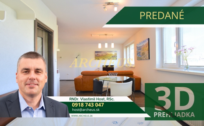 3D / EXKLUZÍVNE / 1 IZBOVÝ APARTMÁN, NOVÁ LESNÁ, 35m2