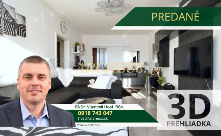 3D / EXKLUZÍVNE / 2 IZBOVÝ BYT, LANŠKROUNSKÁ, KEŽMAROK