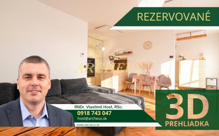 3D / EXKLUZÍVNE / 2 IZBOVÝ BYT, BALKÓN, SPIŠSKÁ BELÁ
